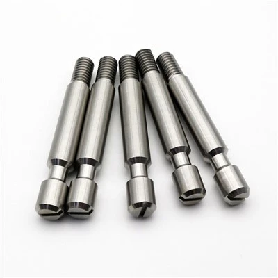 Pasador de acero inoxidable de mecanizado CNC con rosca